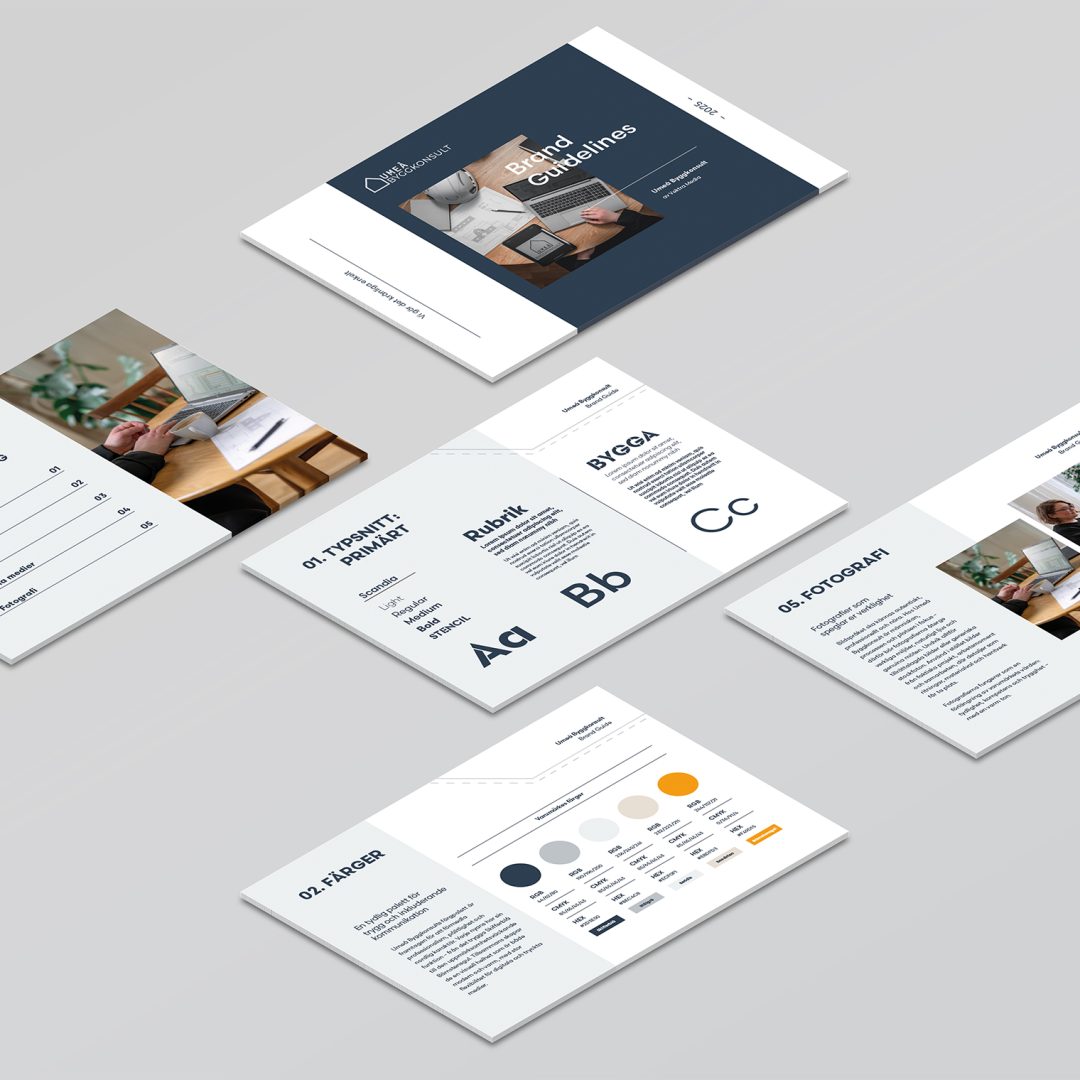 Umeå Byggkonsult brand guidelines